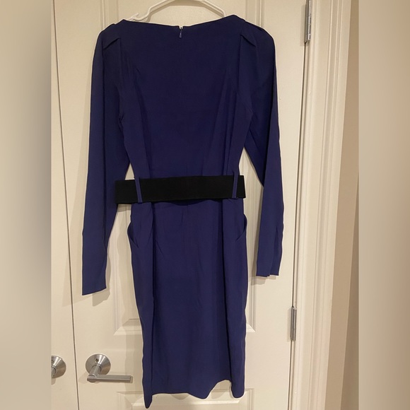 Reiss Blue Dress With Belt Size 2 - Picture 5 of 7